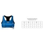 Crop Top MASTERS "FIGHT"  Kék, WAKO minősítéssel