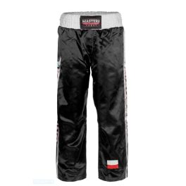 Kick-box nadrág Masters "SKBP-100W" Black, Wako