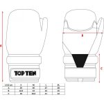 Point fighting kesztyű Top Ten “Glossy Block”  white