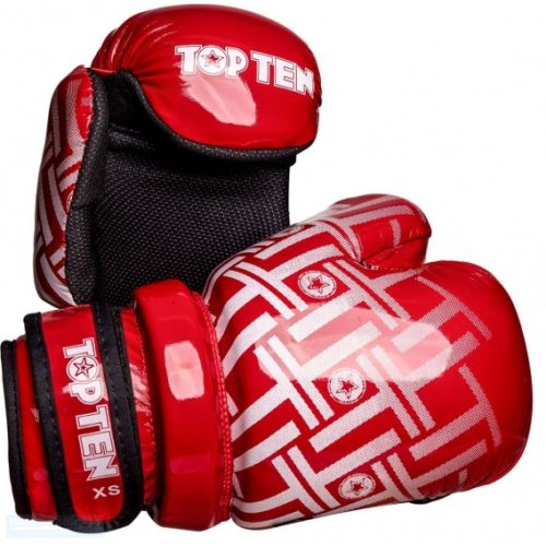 Point fighting kesztyű Top Ten “Glossy Block PRISM”  Red