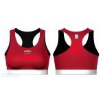 Crop Top MASTERS "FIGHT"  Piros, WAKO minősítéssel