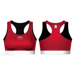   Crop Top MASTERS "FIGHT"  Piros, WAKO minősítéssel