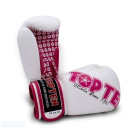 Női bokszkesztyű Top Ten „Woman” white-pink